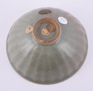 A Chinese 'Longquan' celadon-glazed 'lotus' bowl, Song Dynasty