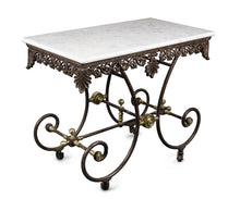 Load image into Gallery viewer, French 19th Century Wrought Iron And Brass Butchers Table