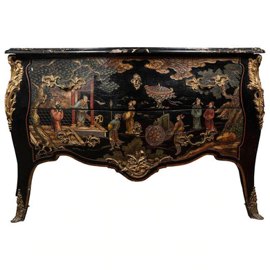 Jacques Dubois 風格 19 世紀路易十五風格中國風五斗櫃