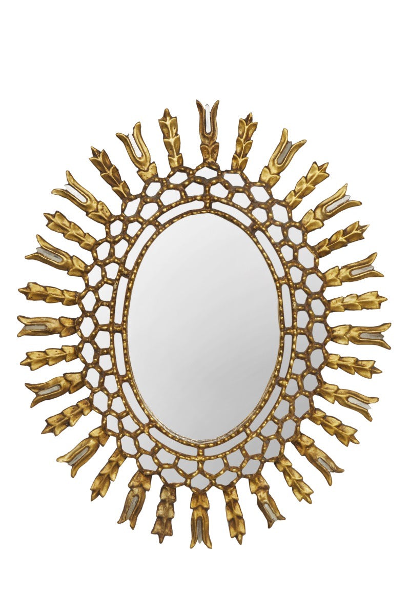 A Giltwood Sunburst Mirror 20th Century