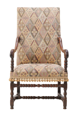 路易十四胡桃木扶手椅約 1700 年