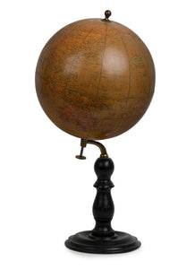 A Vintage Philips 'Politisk Globus' Globe On Ebonised Stand, Circa 1900