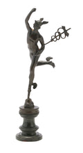 Load image into Gallery viewer, A PATINATED BRONZE FIGURE OF MERCURY Late 19th century, after Giambologna