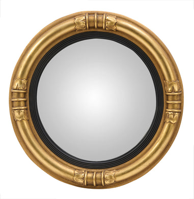 A WILLIAM IV-STYLE GILT-FRAMED CONVEX MIRROR, 20th Century