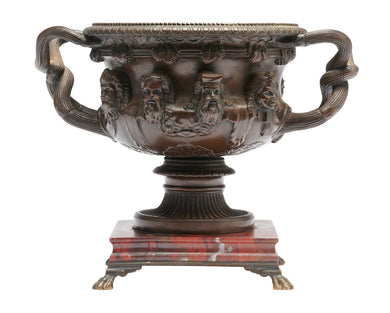 A BRONZE MODEL OF THE 'WARWICK' VASE By Ferdinand Barbedienne, late 19th century