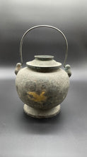 Load image into Gallery viewer, One Antique Japanese Iron Pot with Handle, Meiji Period