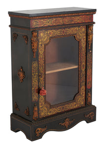 A NAPOLEON III BOULLE MANNER PIER CABINET 19th century