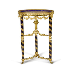 A French Napoleon III gilt-bronze mounted Sèvres style porcelain guéridon table, circa 1860