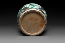 Load image into Gallery viewer, A CHINESE LARGE FAMILLE-VERTE WUCAI VASE, QING DYNASTY
