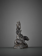 Load image into Gallery viewer, A BRONZE FIGURE OF WENSHU MING DYNASTY （1368-1644）