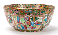Load image into Gallery viewer, A LARGE CHINESE FAMILLE ROSE CANTON PUNCH BOWL, LATE 19 CENTURY - Fine Classic Antiques