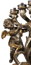 Load image into Gallery viewer, A Matched Pair Of 18th Century Italian Silver Gilt Figurative Candelabra