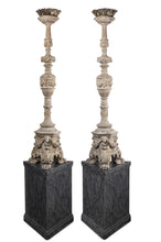 Load image into Gallery viewer, A Pair Of 17th Century Renaissance Style Italian Floor Candelabra