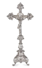 Load image into Gallery viewer, Spanish Silver Plated Crucifix, 19th Century