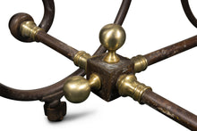 Load image into Gallery viewer, French 19th Century Wrought Iron And Brass Butchers Table