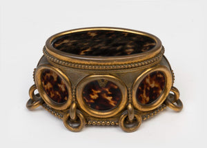 A French Gilt Brass Mounted Tortoiseshell Trinket box,19th century