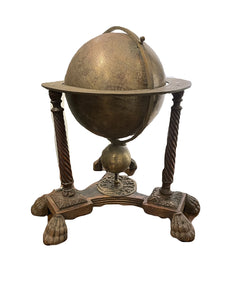 A VERY FINE BRASS CELESTIAL FLOOR GLOBE WITH ARABIC INSCRIPTIONS, INDO-PERSIAN, 19TH CENTURY