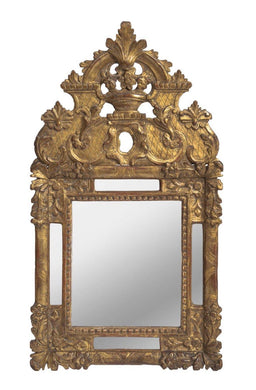 A SMALL FRENCH PIERCED GILT WOOD MIRROR, EARLY 18TH CENTURY - Fine Classic Antiques