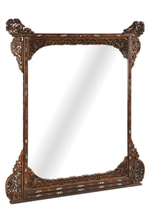 A LARGE HUANGHUALI WALL MIRROR, 17TH/18TH CENTURY - Fine Classic Antiques