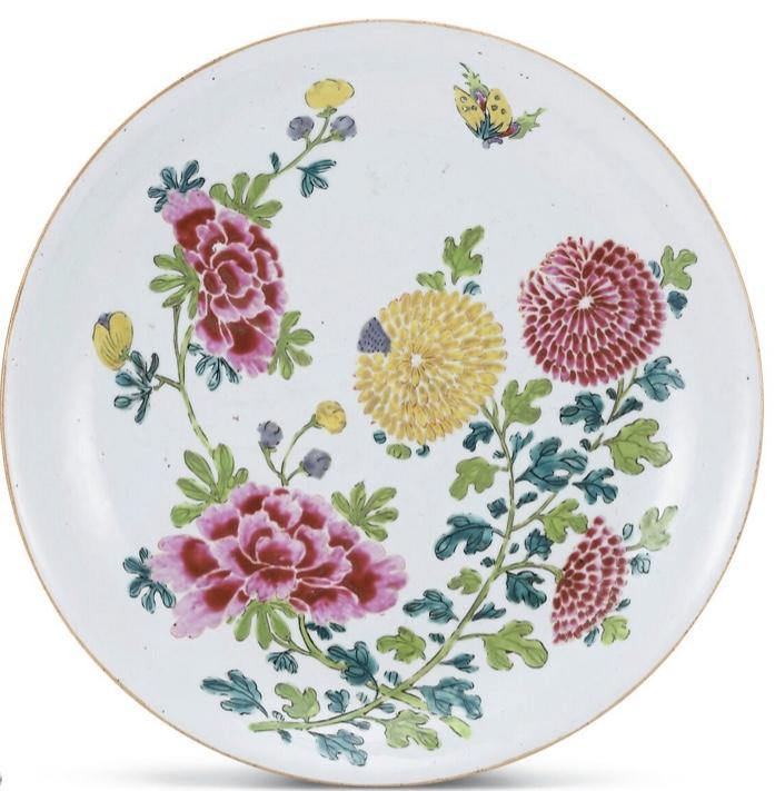 A FAMILLE-ROSE DISH, YONGZHENG PERIOD, QING DYNASTY (1723-1735) - Fine Classic Antiques