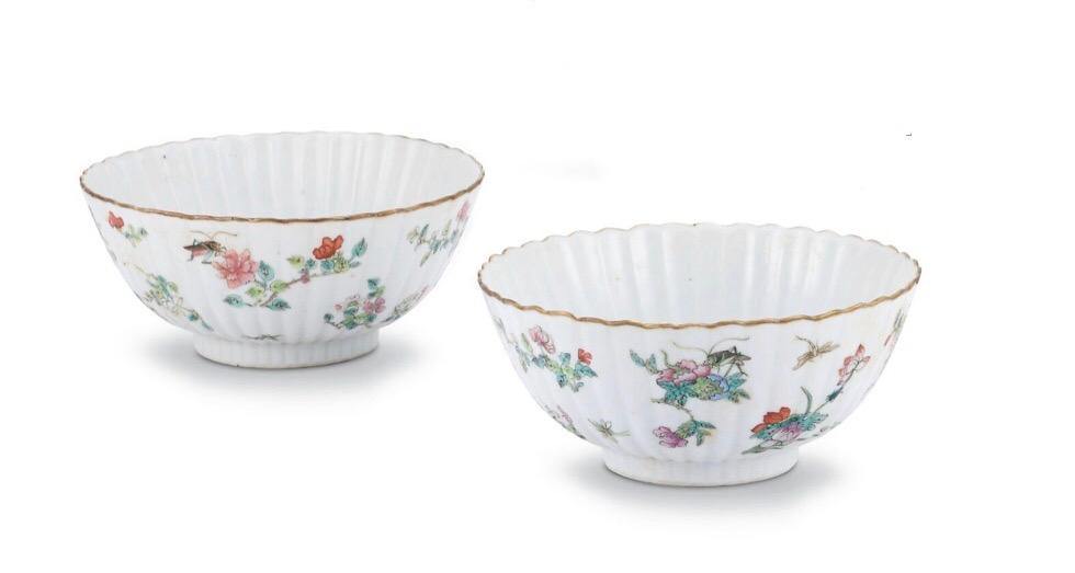 A PAIR OF FAMILLE-ROSE BOWLS, SEAL MARKS AND PERIOD OF DAOGUANG (1821-1850) - Fine Classic Antiques