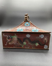 Load image into Gallery viewer, One Chinese Cloisonne Lidded Dragon Box, Late 19th Century
