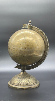 A Vintage Brass Globe