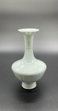 A Small Pale Celadon Glazed Bottle Vase, Xuanhe Mark Possibly 19th Century or Earlier