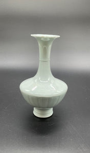 A Small Pale Celadon Glazed Bottle Vase, Xuanhe Mark Possibly 19th Century or Earlier