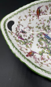 A Pair of German Almond Shaped Porcelain Tray, 20th Century