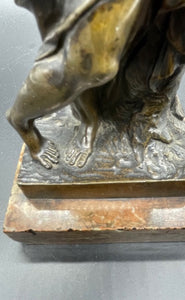A Bronze Figure of The Shepherd ACIS After Jean-Baptiste Tuby, 19th Century