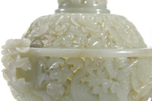 Load image into Gallery viewer, A WHITE JADE CARVED INCENSE BURNER, QING DYNASTY (1636-1912)