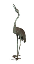 Load image into Gallery viewer, A Bronze Garden Statue Of A Crane, Japanese