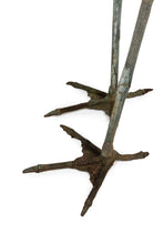 将图片加载到图库查看器，日本青铜花园仙鹤雕像