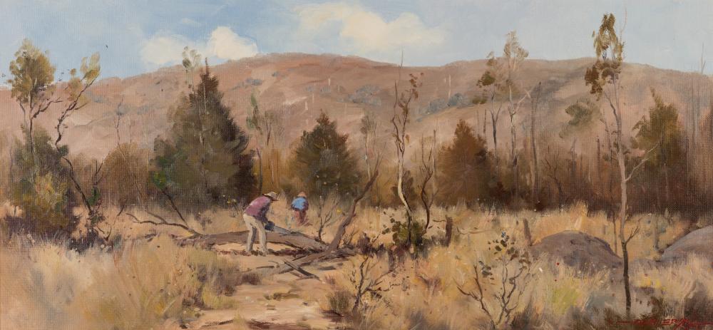 RICHARD CHAMERSKI (BORN 1951) Collecting Firewood