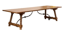 Load image into Gallery viewer, A SUBSTANTIAL ELM DINING TABLE IN 18th CENTURY ITALIAN STYLE 20TH CENTURY