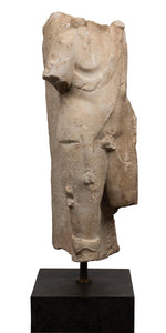 A ROMAN FRAGMENTARY MARBLE TORSO OF HERCULES, CIRCA 1ST/2ND CENTURY AD