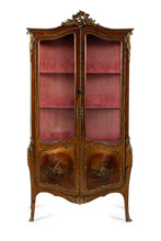 Load image into Gallery viewer, A Louis XV Style Painted And Gilt Metal Mounted Kingwood Display Cabinet, Late 19th Century / Early 20th Century
