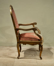 Load image into Gallery viewer, A PAIR OF VENETIAN ROCOCO GILTWOOD ARMCHAIRS MID 18TH CENTURY