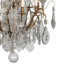 Load image into Gallery viewer, A Pair Of Early 19th Century French Louis XV Style Crystal And Ormolu Chandeliers