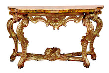 Load image into Gallery viewer, A ROMAN ROCOCO GILTWOOD CONSOLE TABLE MID 18TH CENTURY