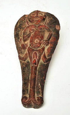 A RAJASTHAN GUPTA GLAZED EARTHENWARE FERTILITY ICON, 300-500 A.D