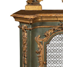 Load image into Gallery viewer, Late 18th-Early 19th Century Italian Gilt Painted Console Cabinet And Mirror