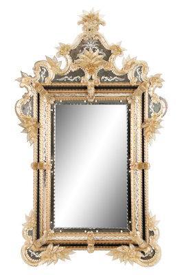 A VENETIAN MOLDED GLASS MIRROR LATE 19TH CENTURY - Fine Classic Antiques
