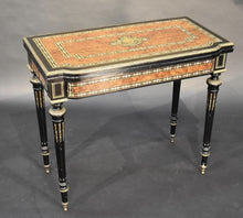 Load image into Gallery viewer, An Exceptional French 19th Century Amboyna Folding Card Table